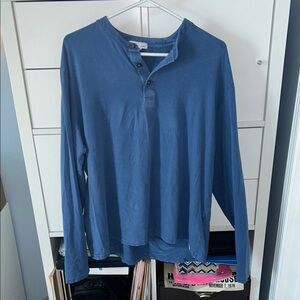 Peter Millar Blue Long Sleeve Tee size large super soft